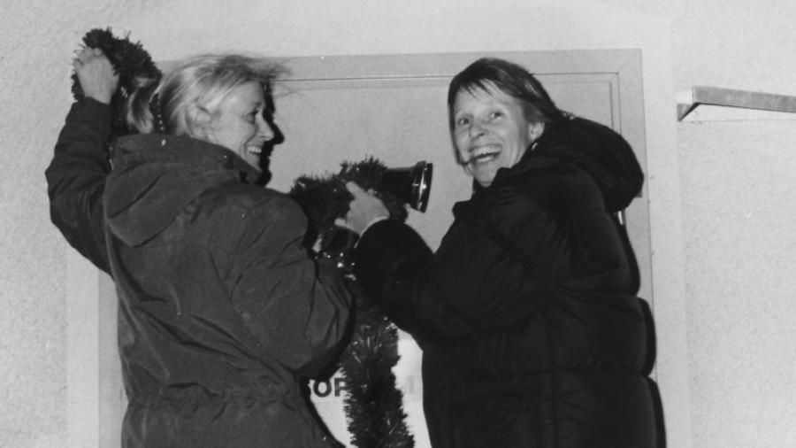2006 Första julpyntningen av Eva och Sussie